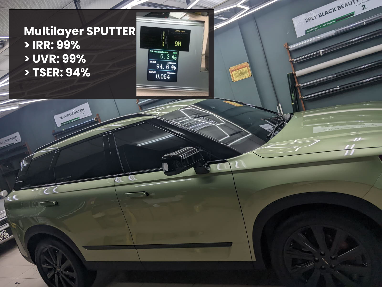 Multilayer Sputter Tinted